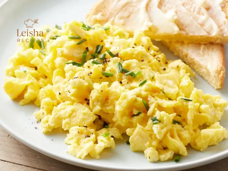 Creamy Cottage Cheese Scrambled Eggs Recipe