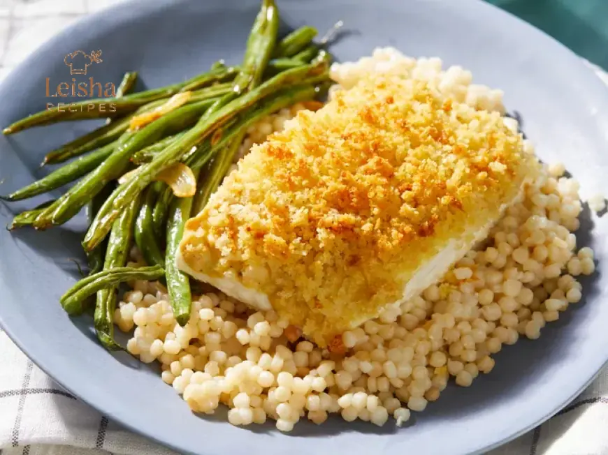 Baked Halibut with Crispy Panko Recipe