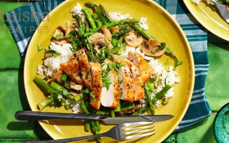 Chicken, Asparagus, and Mushroom Skillet Recipe