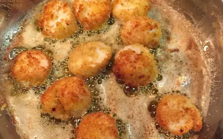 Breaded and Fried Scallops Recipe