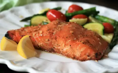 Grilled Salmon with Maple Syrup and Soy Sauce Recipe